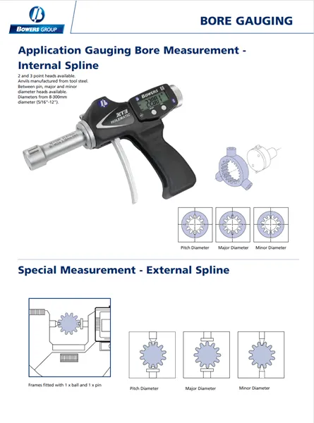 Application Bore Gauging - Internal Spline