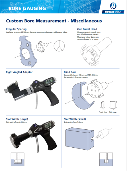 Application Custom Bore Gauging - Miscellaneous
