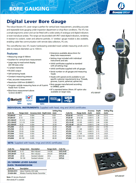 Digital Lever Bore Gauge