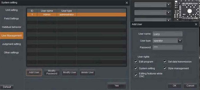 VX5100 - användarhantering