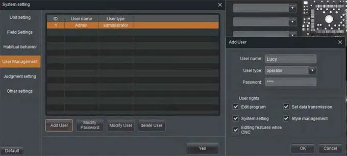 VX5100 - användarhantering