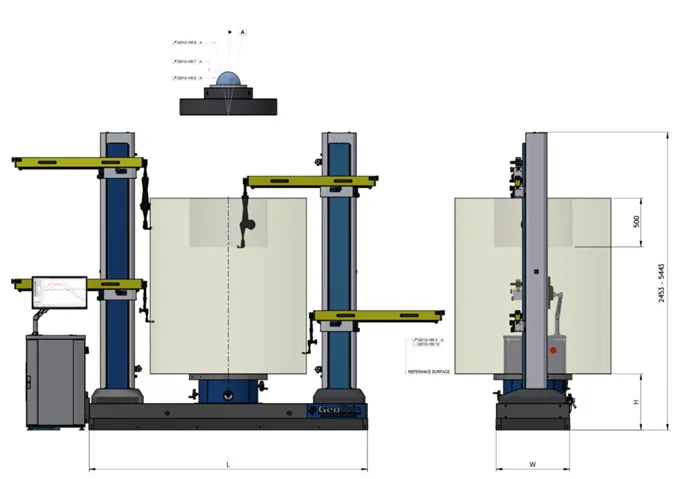 GeoSpin - dimensioner